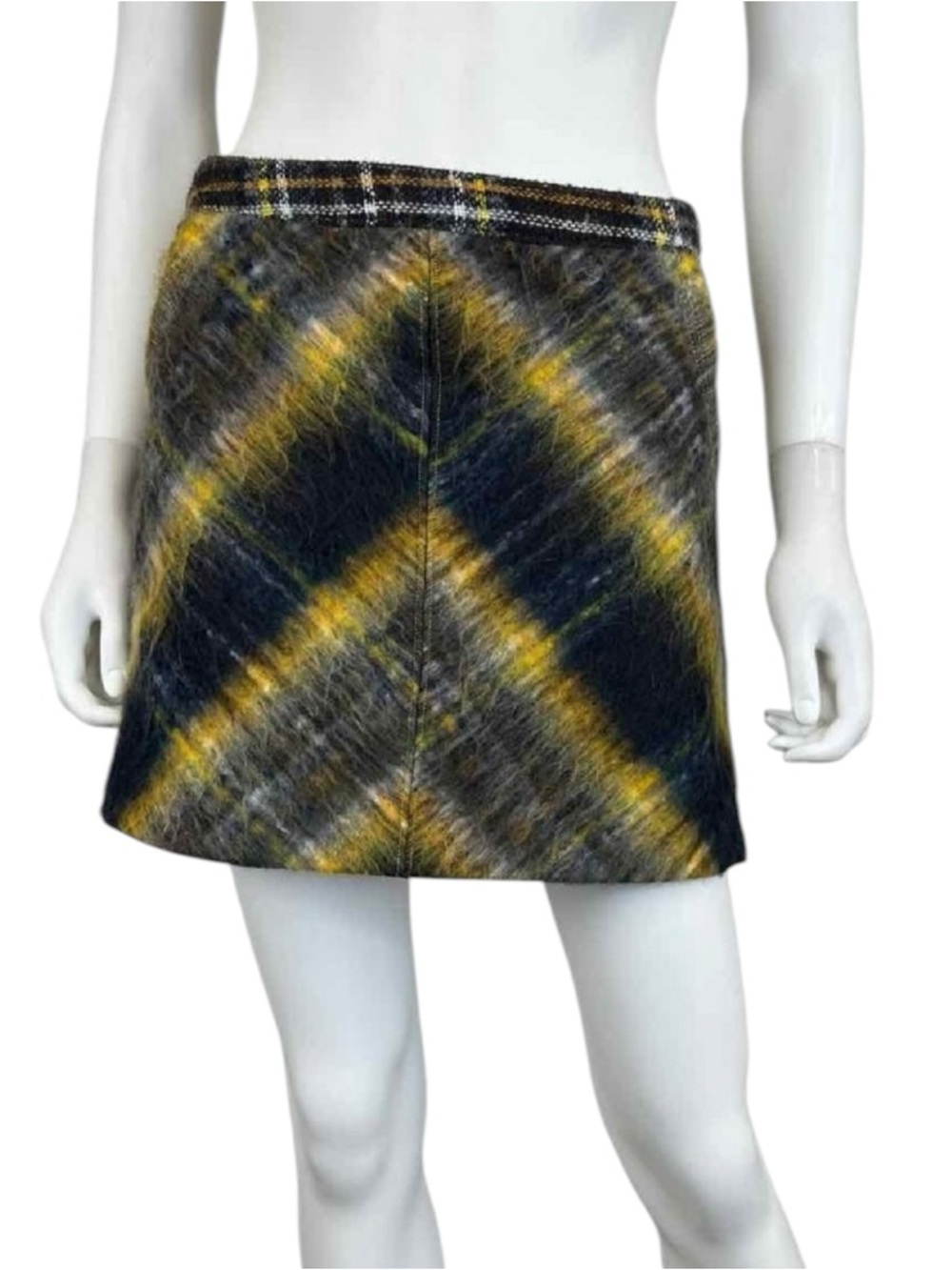 Urban Outfitters NWT Plaid Wool Blend Mini Skirt Size M